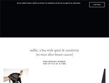 Tablet Screenshot of millielingerie.com
